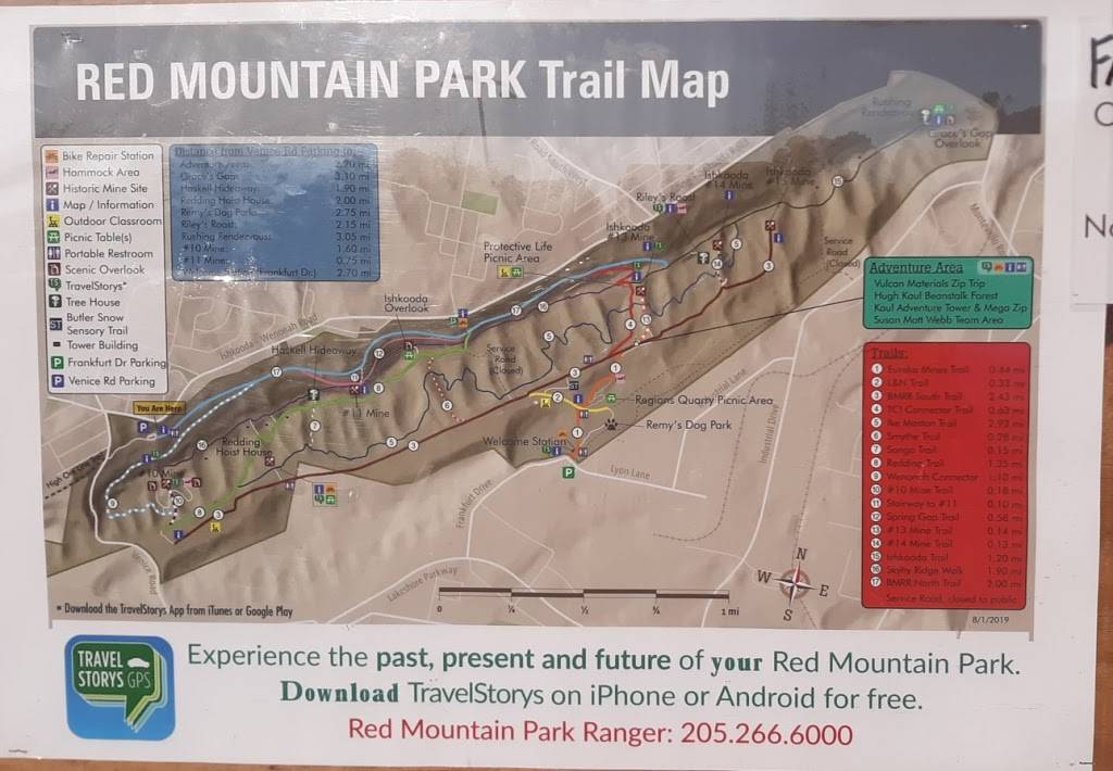 Red Mountain Park, Venice Road entrance and parking lot | 2019 Venice Rd, Birmingham, AL 35211, USA | Phone: (205) 202-6043