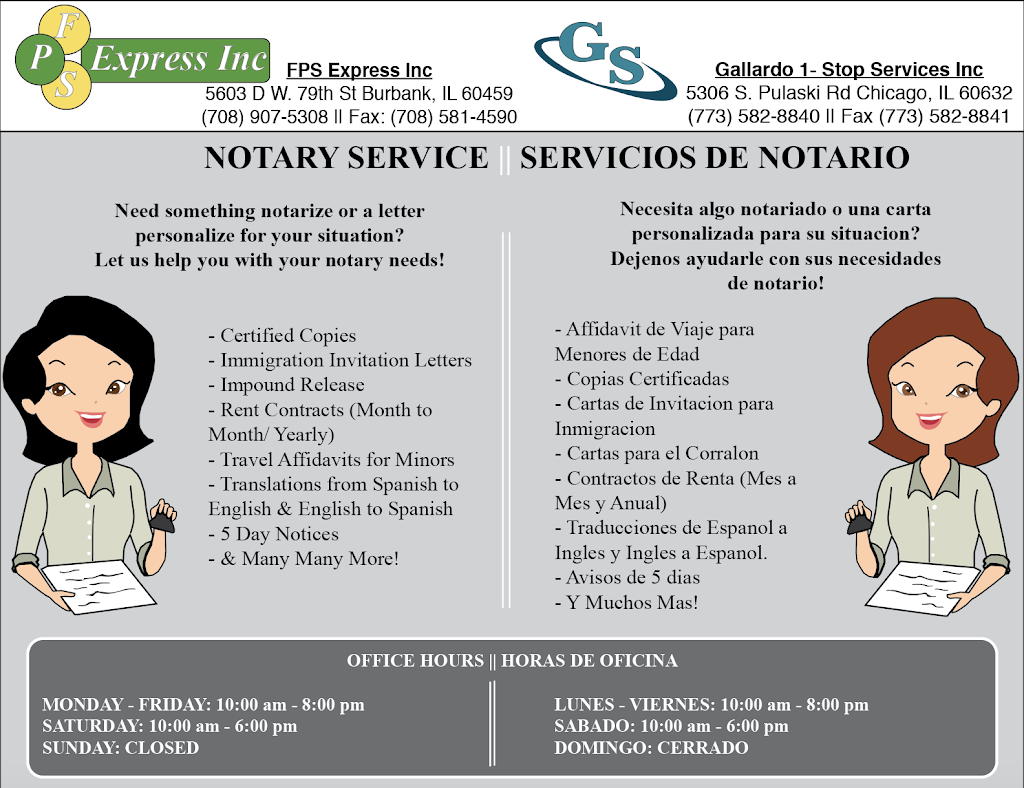 Gallardo One Stop Services Inc | 5306 S Pulaski Rd, Chicago, IL 60632, USA | Phone: (773) 582-8840