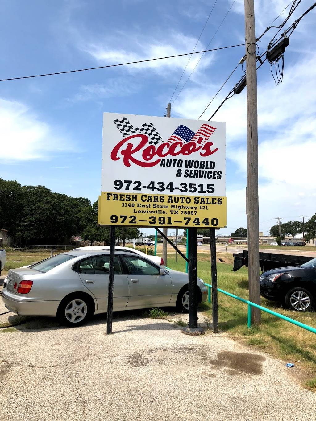 Roccos Auto World | 1140 TX-121 BUS, Lewisville, TX 75057, USA | Phone: (972) 434-3515