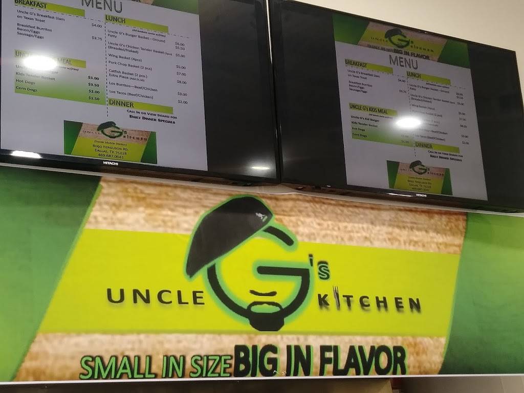 Uncle Gs Kitchen | 8092 Ferguson Rd, Dallas, TX 75228, USA | Phone: (469) 687-0041