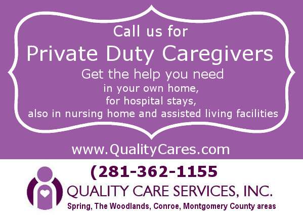 Quality Care Services, Inc. | 2912 W Davis St #321, Conroe, TX 77304 | Phone: (281) 362-1155