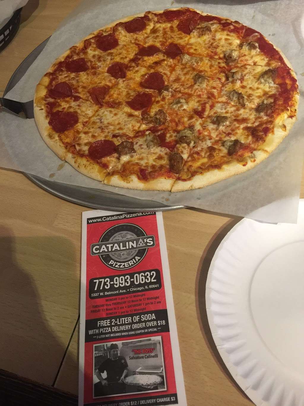 Catalinas Pizzeria | 5337 W Belmont Ave, Chicago, IL 60641 | Phone: (773) 993-0632