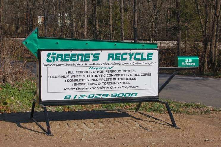 Greenes Recycle | 2225 Ramona Rd, Spencer, IN 47460, USA | Phone: (812) 829-9000