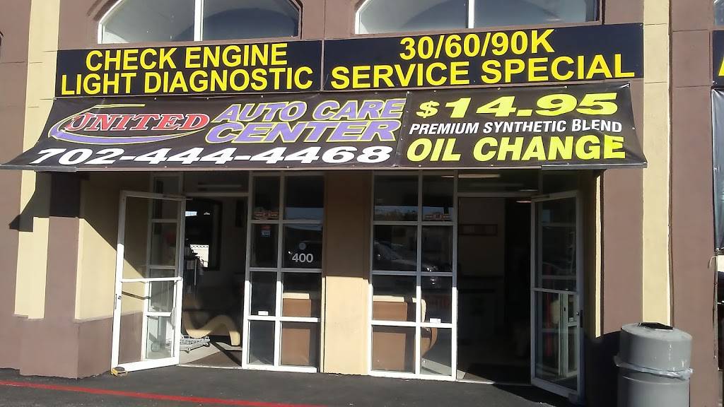 UNITED AUTO CARE CENTER | 3540 E Tropicana Ave Suite #400, Las Vegas, NV 89121, USA | Phone: (702) 444-4468