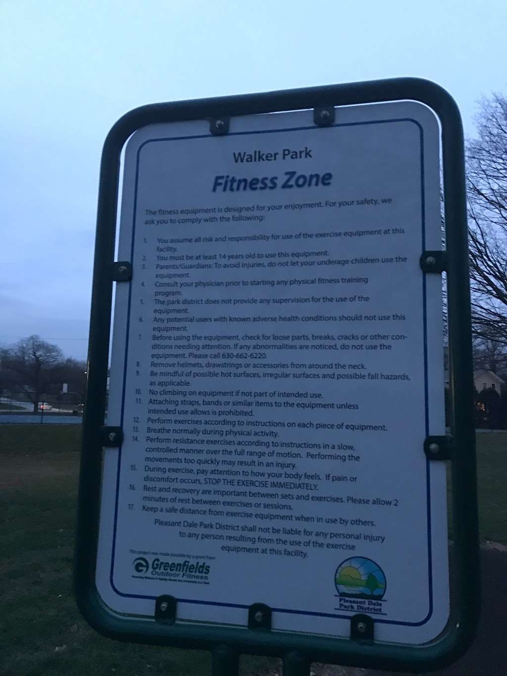 Walker Park Fitness Zone | La Grange, IL 60525