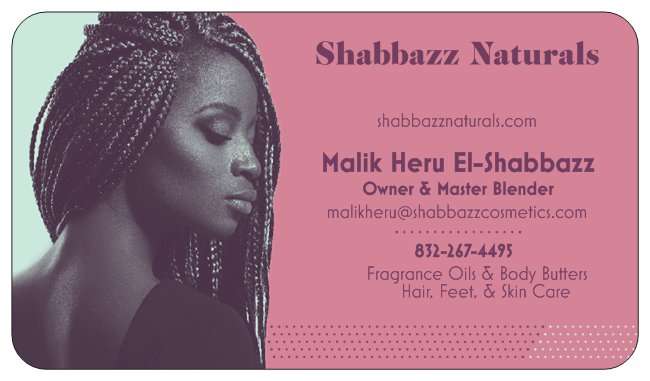 Shabbazz Naturals | 310 Brushy Glen Dr, Houston, TX 77073 | Phone: (832) 267-4495