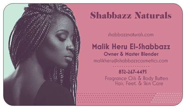 Shabbazz Naturals | 310 Brushy Glen Dr, Houston, TX 77073, USA | Phone: (832) 267-4495