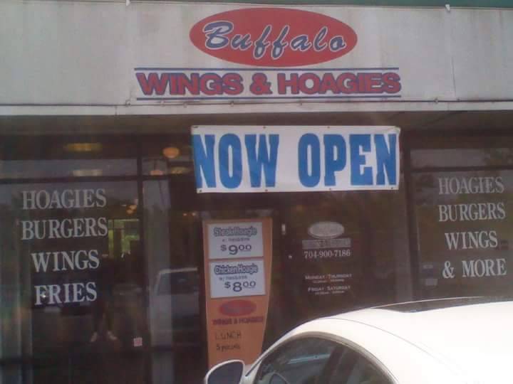 Buffalo Wings & Hoagies | 7705 S Tryon St D, Charlotte, NC 28217 | Phone: (704) 900-7186