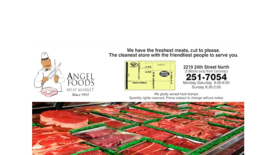 Angel Foods Meat Market | 2219 24th St N, Birmingham, AL 35234, USA | Phone: (205) 251-7054