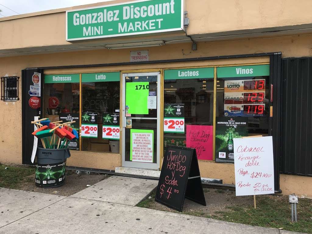 Gonzalez Discount Mini - Market | 1710 SW 7th St, Miami, FL 33135, USA | Phone: (786) 542-9616