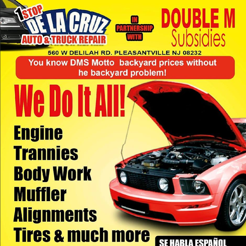 # 1 Stop De La Cruz Auto and Truck Repair | 560 W Delilah Rd, Pleasantville, NJ 08232 | Phone: (609) 867-6722