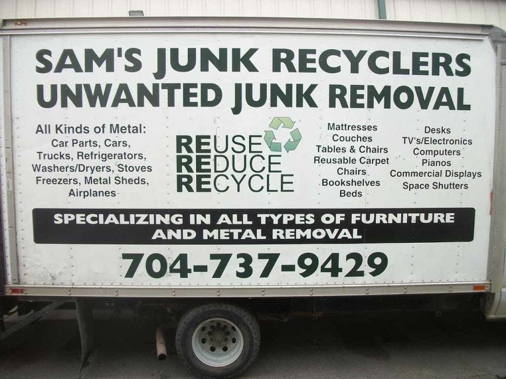 Sams Junk Recyclers Unwanted Junk Removal Service | 4826 Unionville - Indian Trail Rd W, Indian Trail, NC 28079, USA | Phone: (704) 737-9429