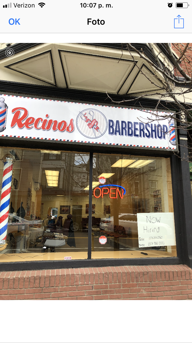 Recinos barber shop | 3114, 208 Washington St, Somerville, MA 02143, USA | Phone: 857-294-7892