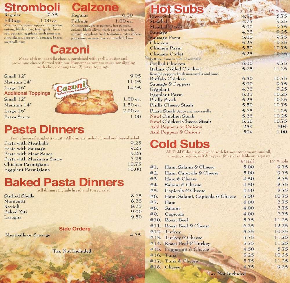 Kenilworth Pizza Stop | 290 S Michigan Ave, Kenilworth, NJ 07033, USA | Phone: (908) 245-6262