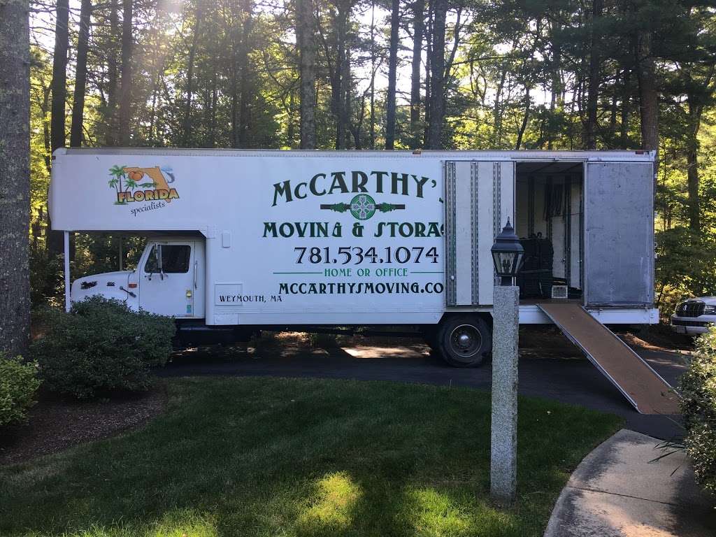 McCarthys Moving & Storage | 52 Oak St, Weymouth, MA 02190, USA | Phone: (781) 534-1074