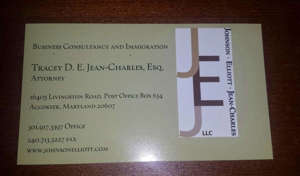 Johnson Elliott Jean-Charles, LLC | 16405 Livingston Rd, Accokeek, MD 20607, USA | Phone: (301) 917-3397