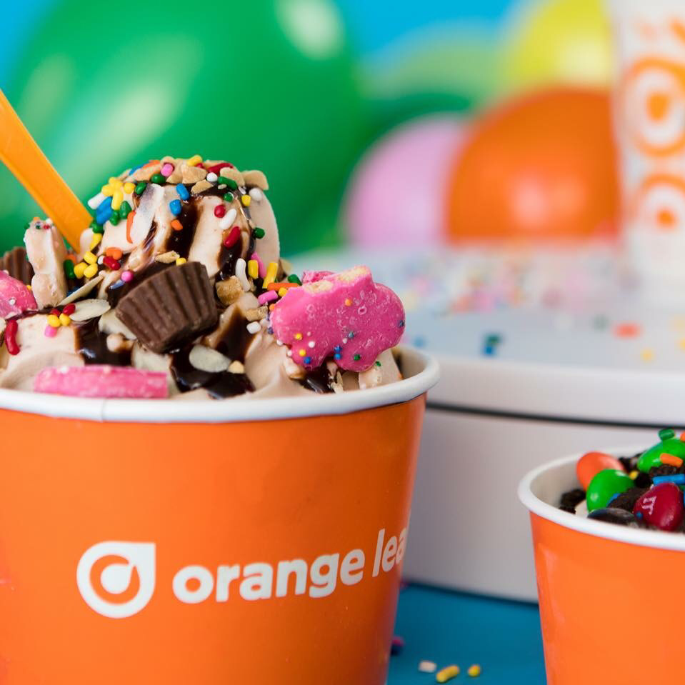 Orange Leaf Frozen Yogurt Bulverde Marketplace | 17230 Autry Pond Rd Ste 111, San Antonio, TX 78247, USA | Phone: (210) 437-0656