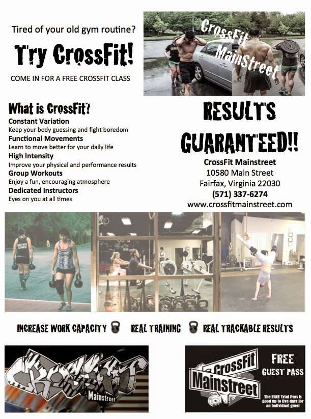 CrossFit Mainstreet | 10580 Main Street, Fairfax, VA 22030, USA | Phone: (571) 337-6274