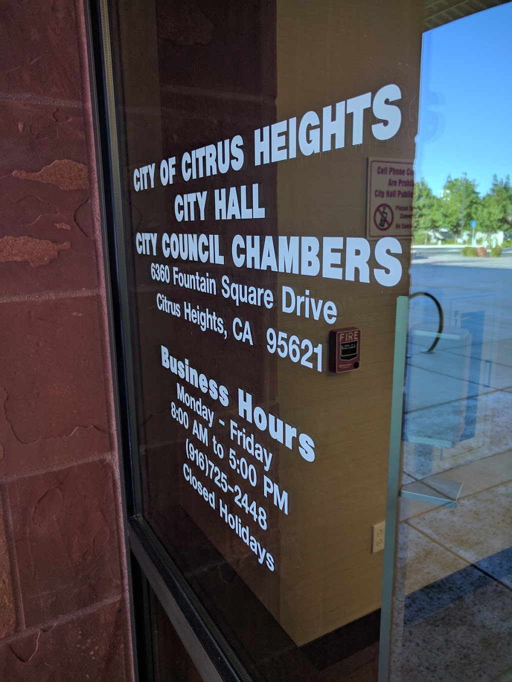 City of Citrus Heights - City Hall | 6360 Fountain Square Dr, Citrus Heights, CA 95610, USA | Phone: (916) 725-2448