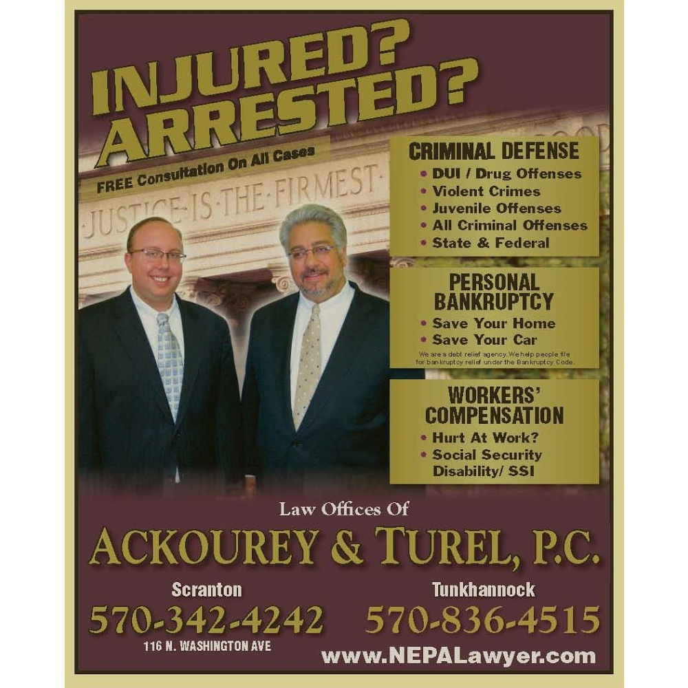 Ackourey & Turel P.C. | 9 Marion St, Tunkhannock, PA 18657, USA | Phone: (570) 836-3600