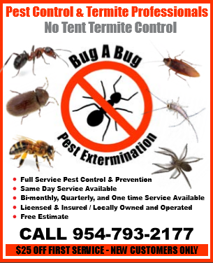 Bug A Bug Termite & Pest Extermination | 15816 SW 16th Ct, Pembroke Pines, FL 33027, USA | Phone: (954) 793-2177