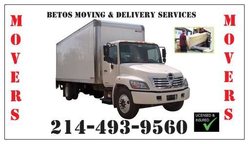 BETOS MOVING | 1706 Robinson St, Irving, TX 75060, USA | Phone: (214) 493-9560