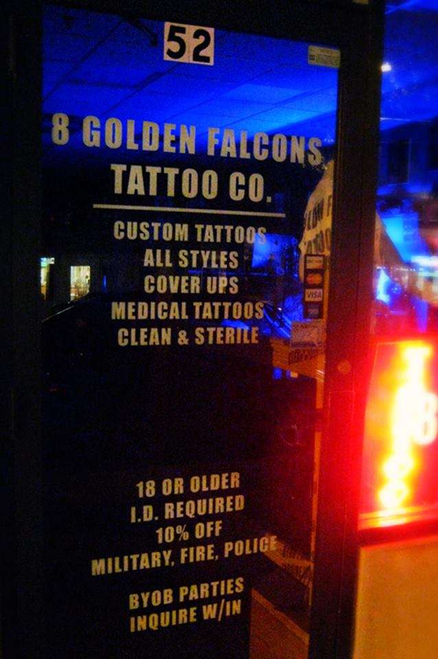 8 Golden Falcons Tattoo Company | 52 Main St, Brewster, NY 10509, USA | Phone: (845) 363-1486