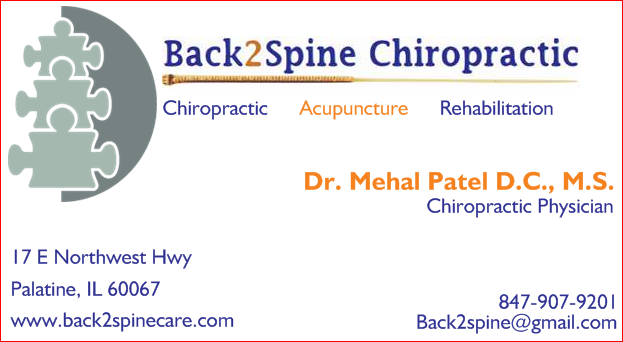 Back2Spine Chiropractic | 17 E Northwest Hwy #4, Palatine, IL 60067 | Phone: (847) 907-9201