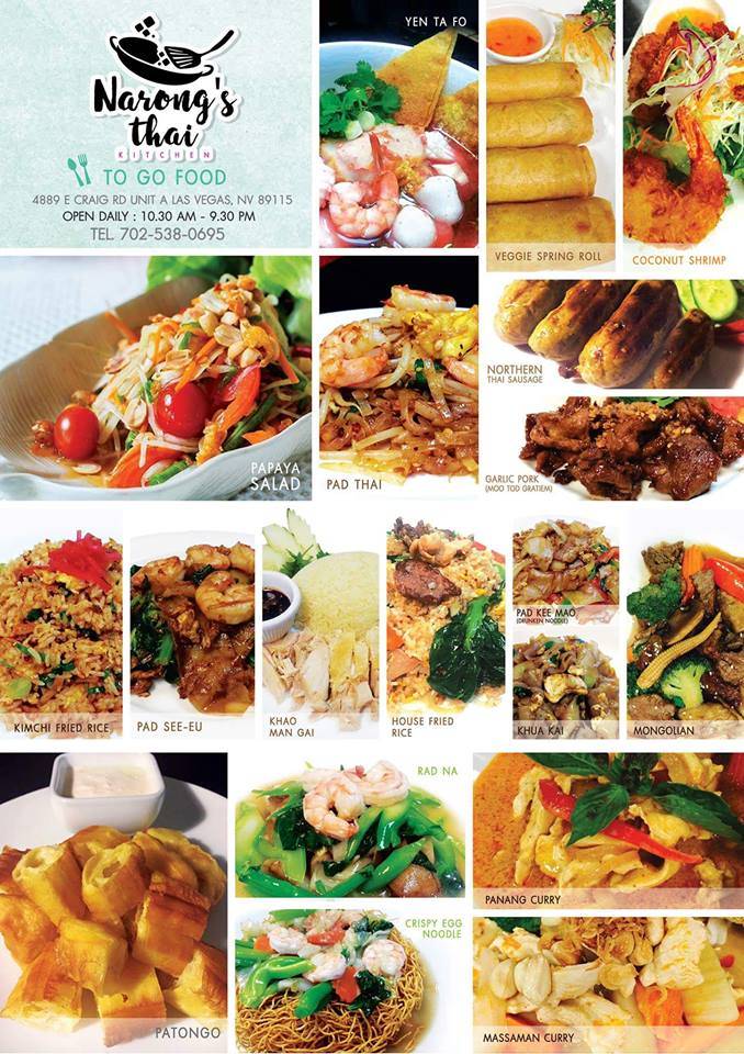 Narongs Thai Kitchen | 4889 E Craig Rd Ste A, Las Vegas, NV 89115 | Phone: (702) 643-3440