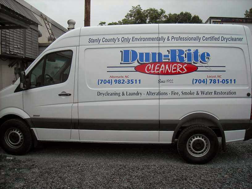 Dun-Rite Cleaners | 1808 W Main St, Locust, NC 28097, USA | Phone: (704) 781-0511