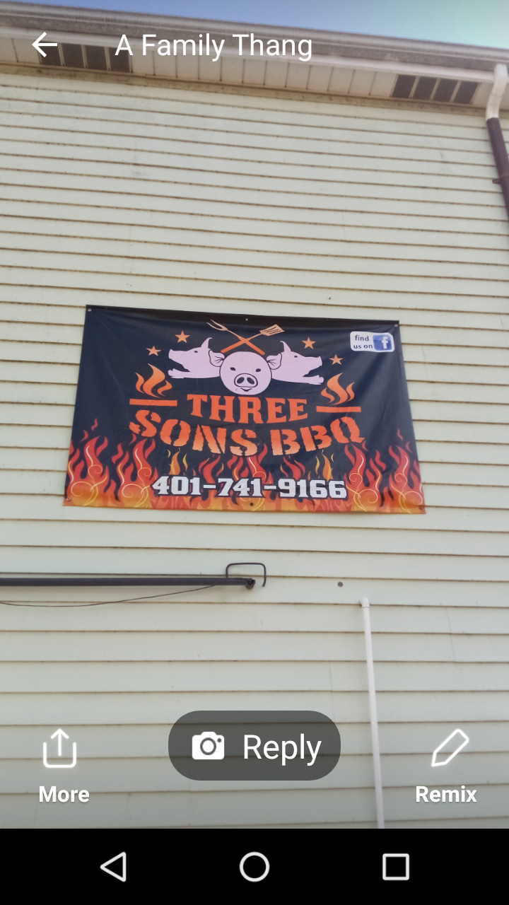 THREE SONS BBQ | 23 High St, Cumberland, RI 02864, USA | Phone: (401) 741-9166