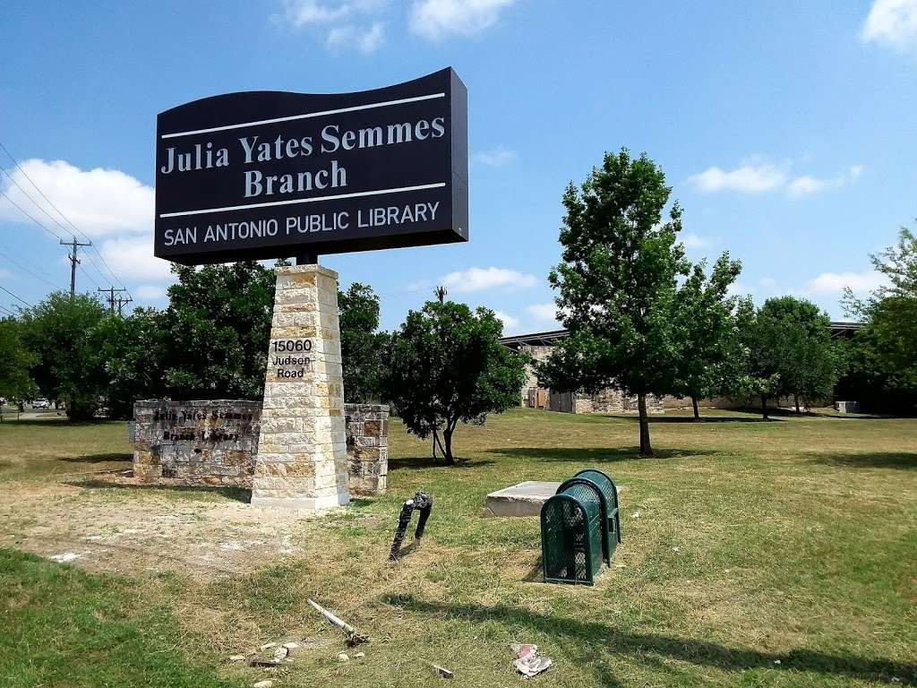 Julia Yates Semmes Library | 15060 Judson Rd, San Antonio, TX 78247, USA | Phone: (210) 207-9110