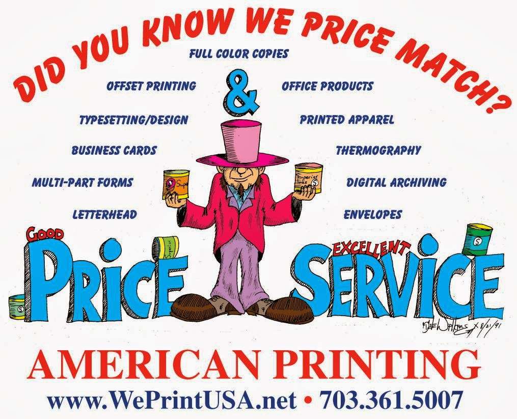 American Printing & Promotions | 10150 Pennsylvania Ave, Manassas, VA 20110, USA | Phone: (703) 361-5007