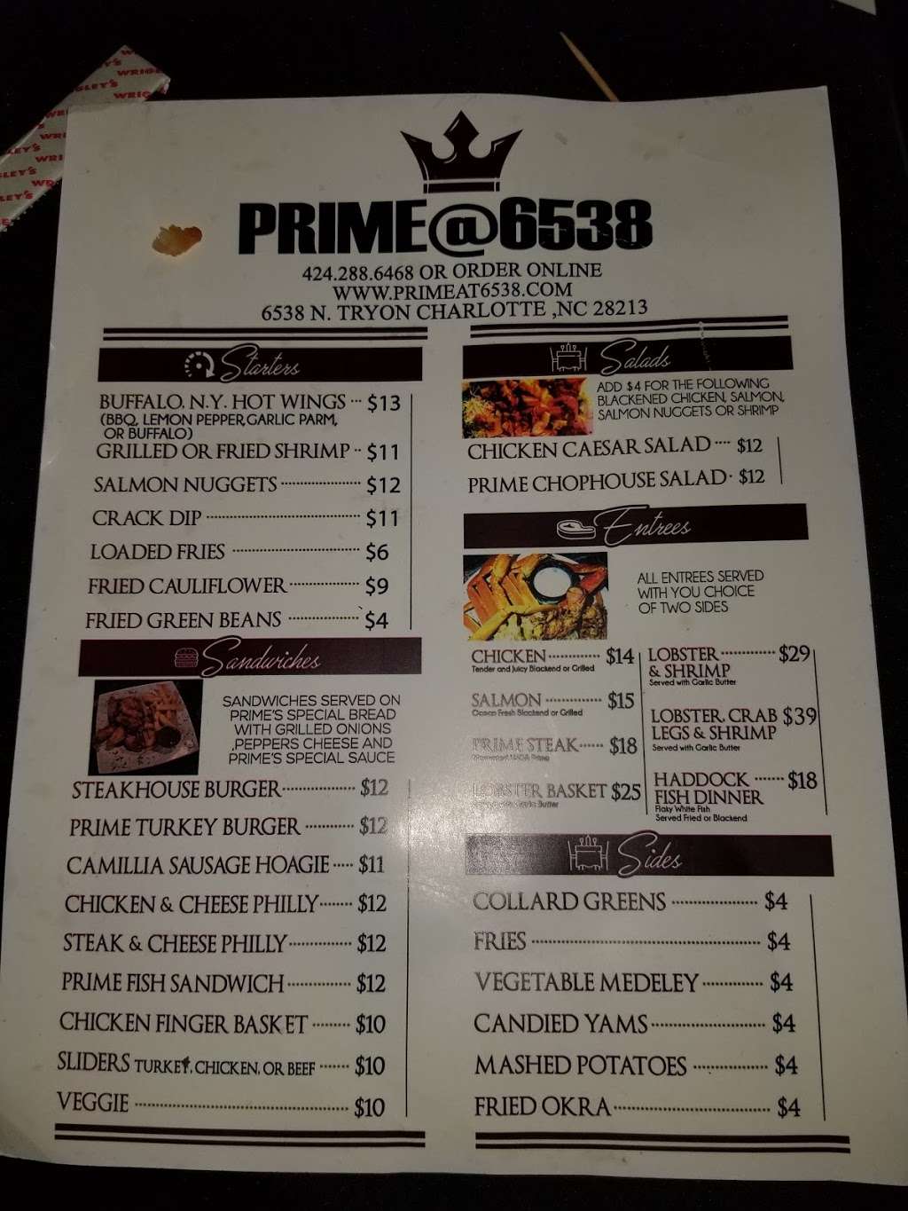 Prime@6538 Restaurant, Bar and Live Entertainment | 6538 N Tryon St, Charlotte, NC 28213, USA | Phone: (424) 288-6468