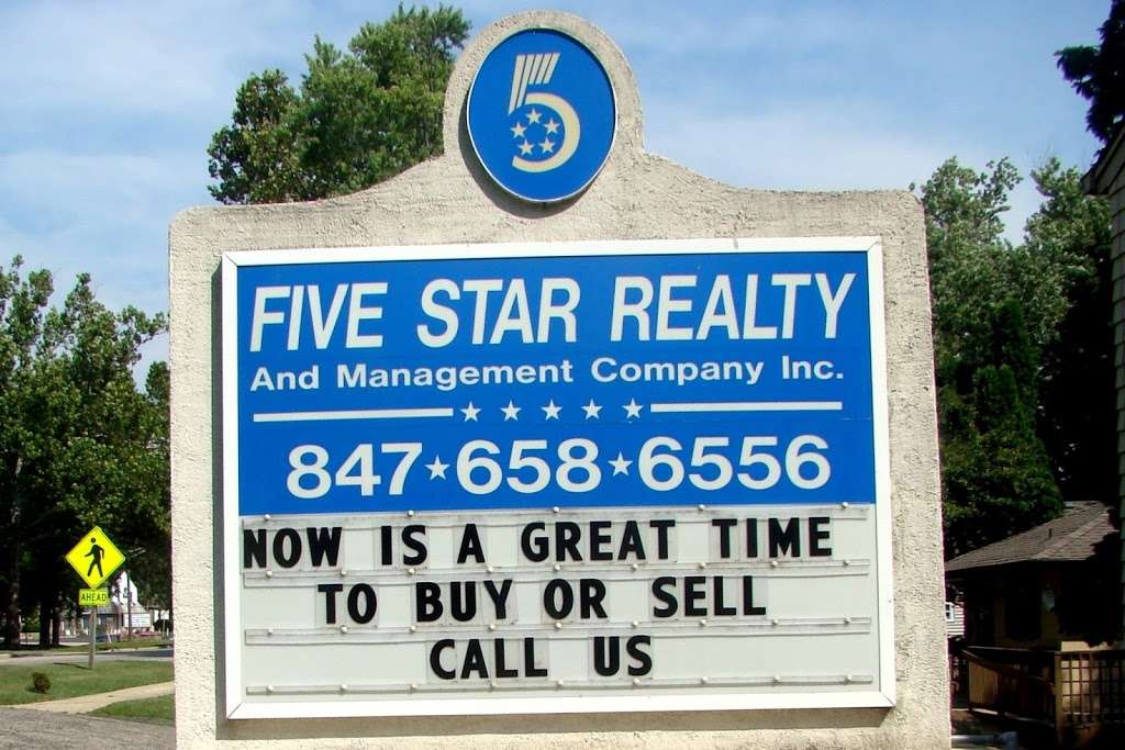 Five Star Realty And Management Co., Inc. | 1329 S Main St #1, Algonquin, IL 60102 | Phone: (847) 658-6556