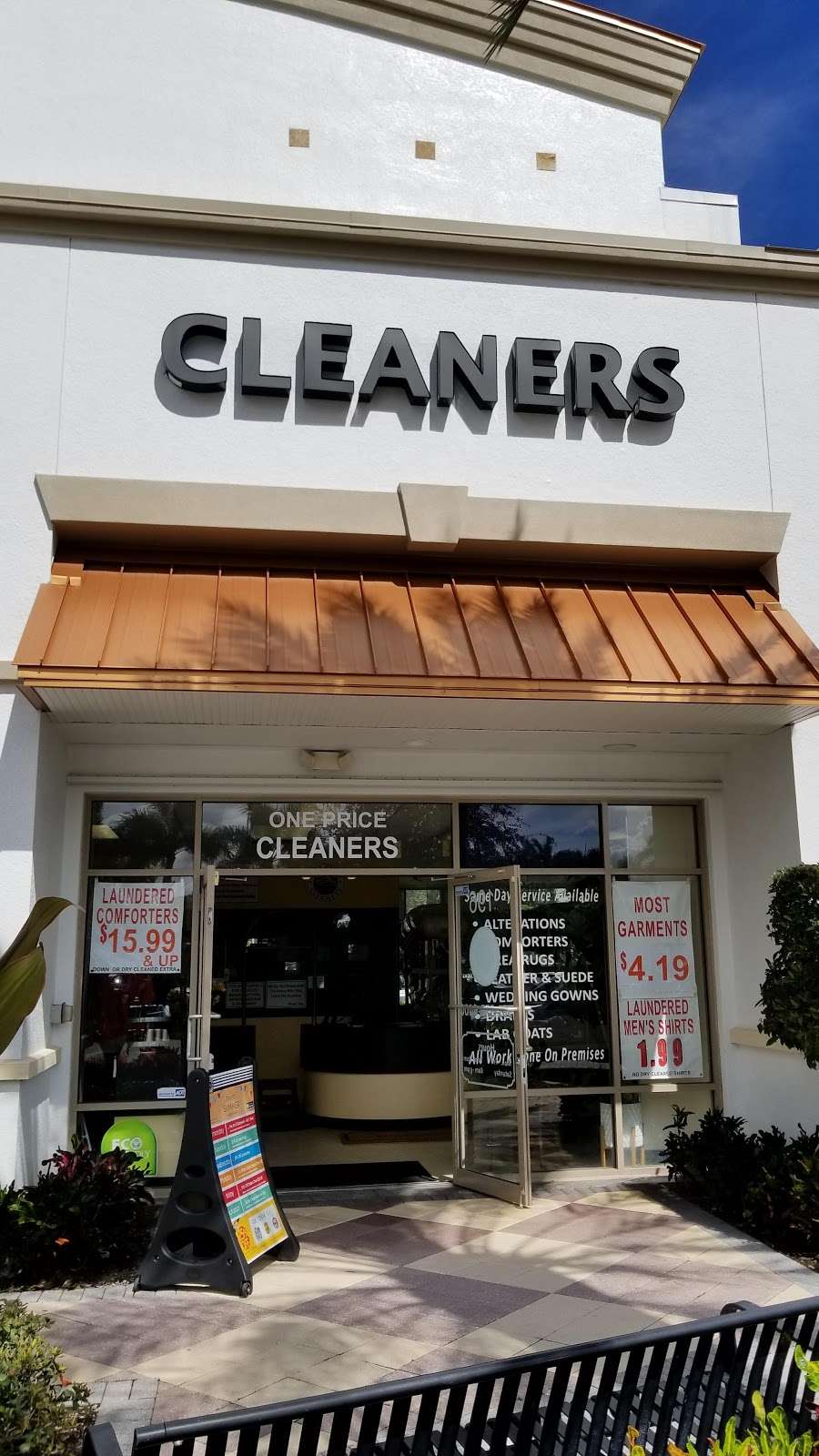 One Price Cleaners - Shoppes at Woolbright | 10833 S Jog Rd #196, Boynton Beach, FL 33437, USA | Phone: (561) 375-6400