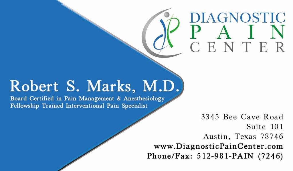 Diagnostic Pain Center: Marks Robert S MD | 12176 N Mopac Expy d, Austin, TX 78758 | Phone: (512) 981-7246