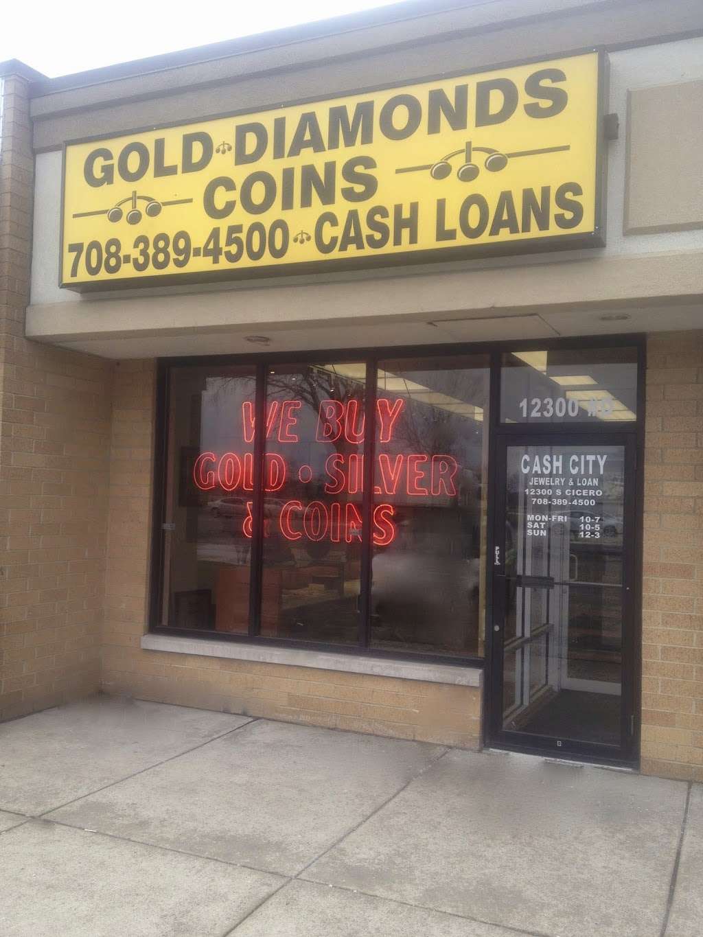 Cash City Jewelry & Loan | 12300 S Cicero Ave, Alsip, IL 60803, USA | Phone: (708) 389-4500