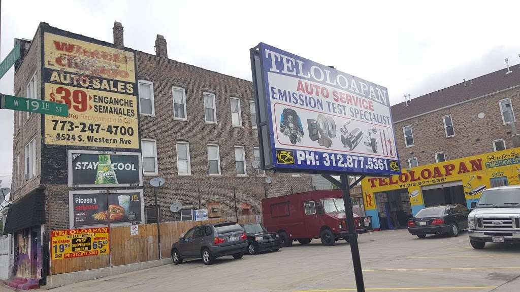 Teloloapan Auto Service Emission Test Specialist | 1857 S Western Ave, Chicago, IL 60608, USA | Phone: (312) 877-5361