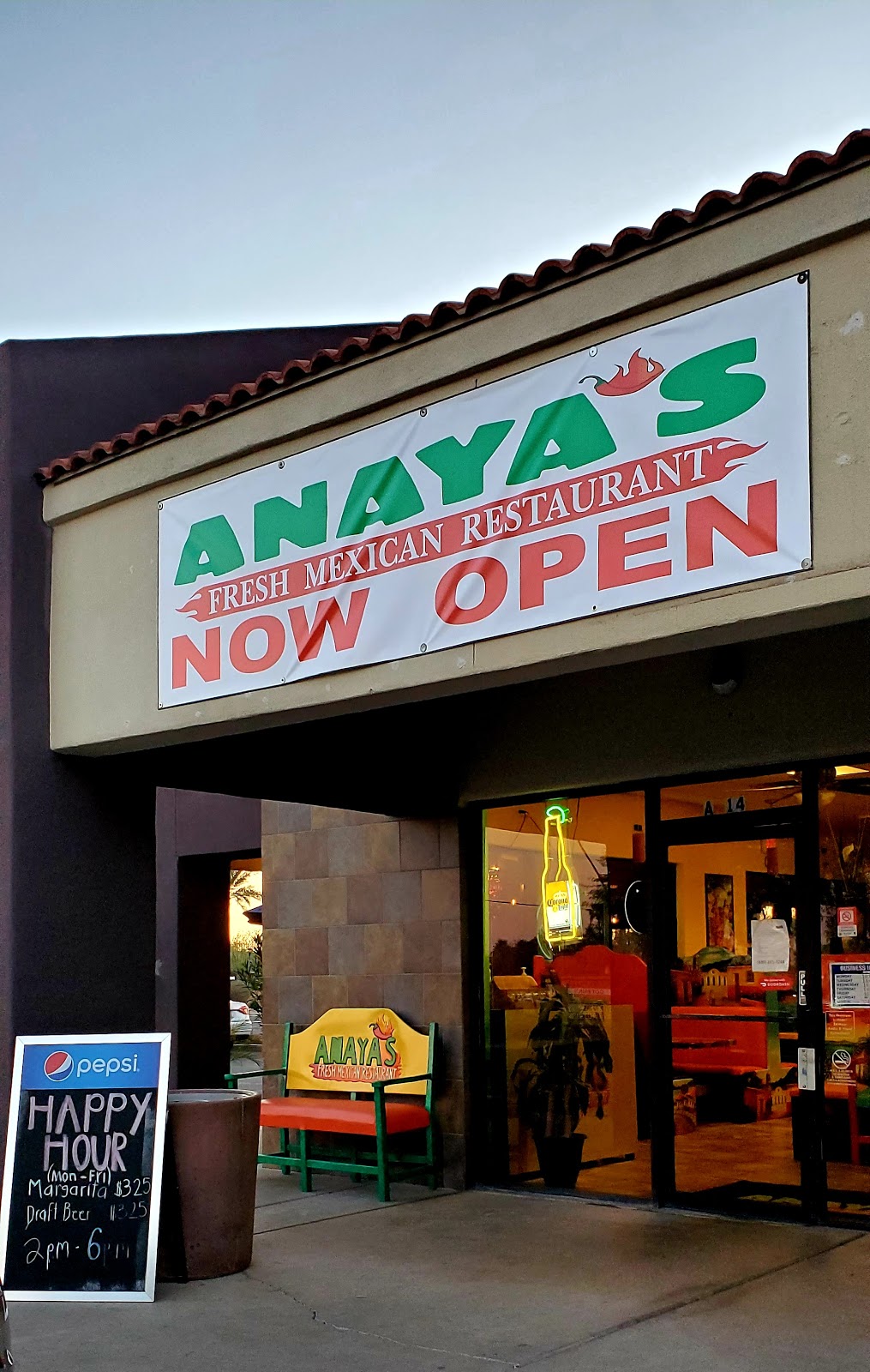 Anayas Fresh Mexican Restaurant | 7520 S Rural Rd, Tempe, AZ 85283, USA | Phone: (480) 265-8244