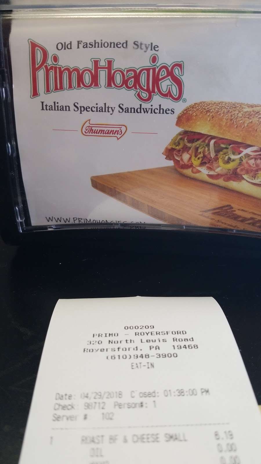 Primo Hoagies | 320 N Lewis Rd, Royersford, PA 19468, USA | Phone: (610) 948-3900