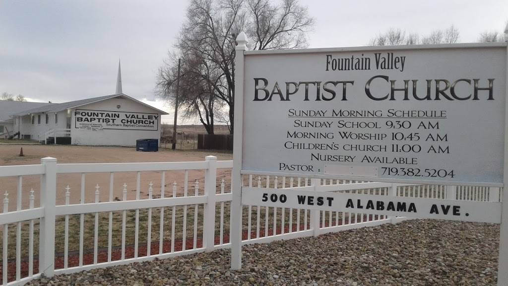 Fountain Valley Baptist Church | 500 W Alabama Ave, Fountain, CO 80817, USA | Phone: (719) 382-5204