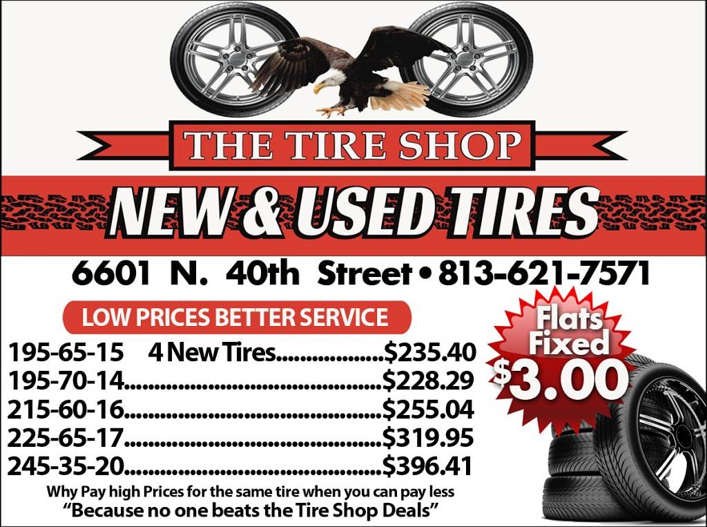Tire Shop | 6601 N 40th St, Tampa, FL 33610, USA | Phone: (813) 621-7571