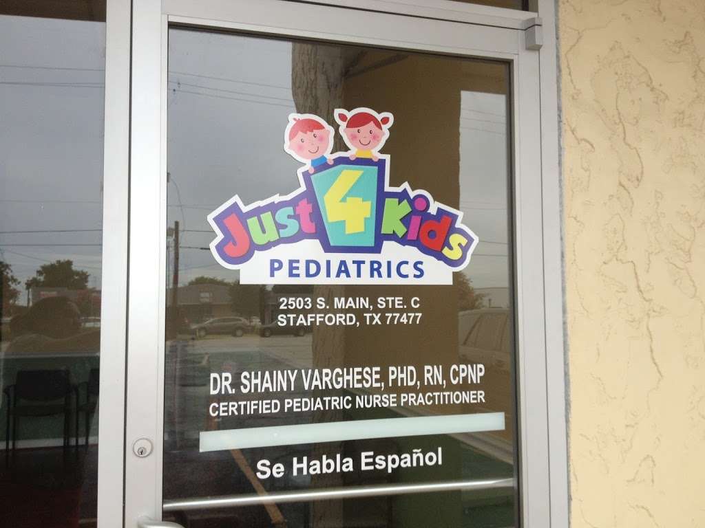 Just 4 Kids Pediatrics | 2503 S Main St Ste C, Stafford, TX 77477, USA | Phone: (281) 261-5800