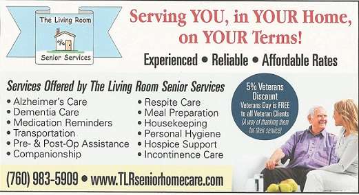 The Living Room - Senior Home Care | 9828 Valle Vista Rd, Phelan, CA 92371 | Phone: (760) 983-5909