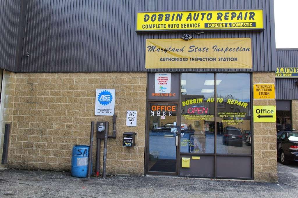 Dobbin Auto Repair Inc. | 6465 Dobbin Center Way #C, Columbia, MD 21045, USA | Phone: (410) 884-9598