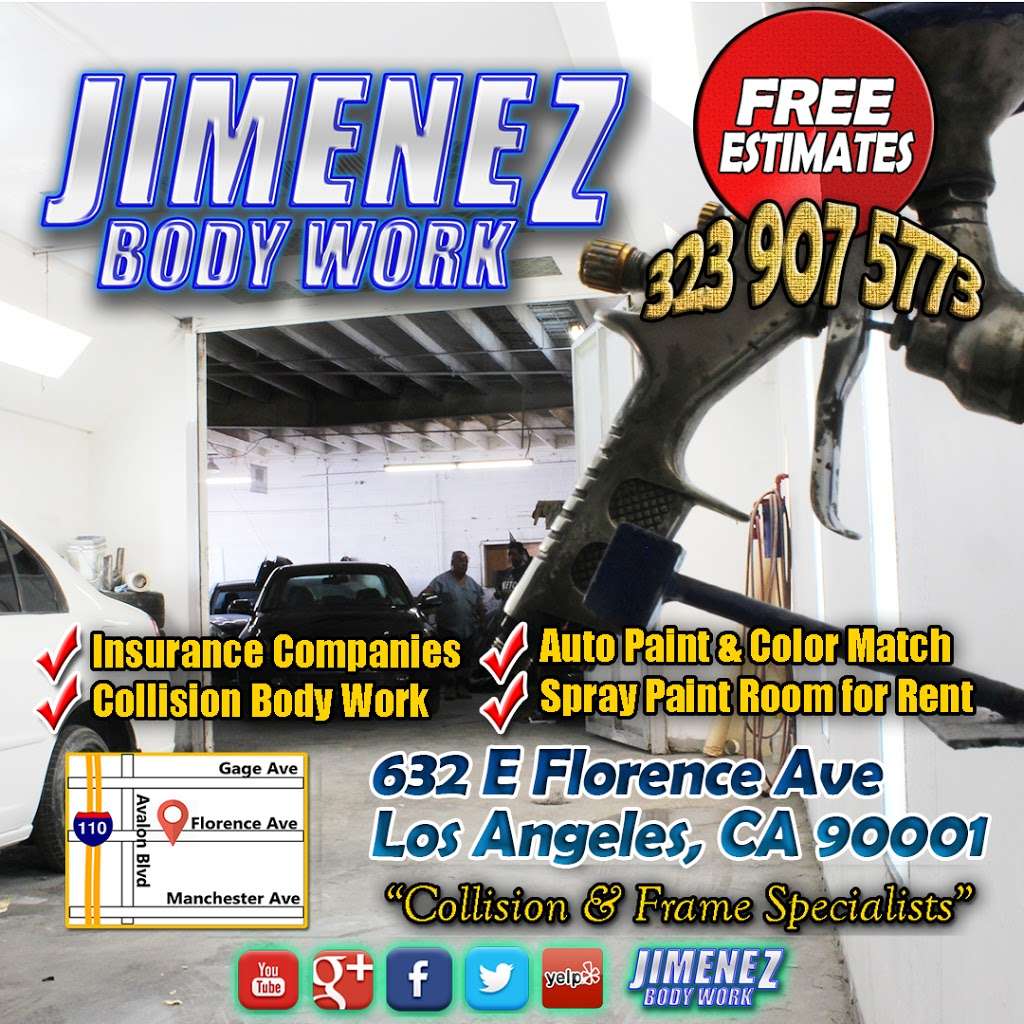 Jimenez Body Work | 632 E Florence Ave, Los Angeles, CA 90001, USA | Phone: (323) 907-5773