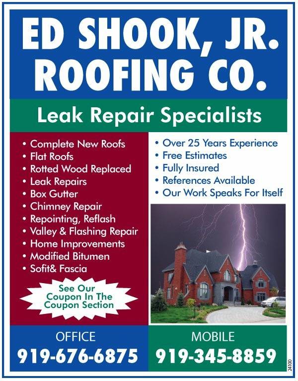 Ed Shook Jr Roofing | 900 Bromley Way, Raleigh, NC 27615, USA | Phone: (919) 345-8859