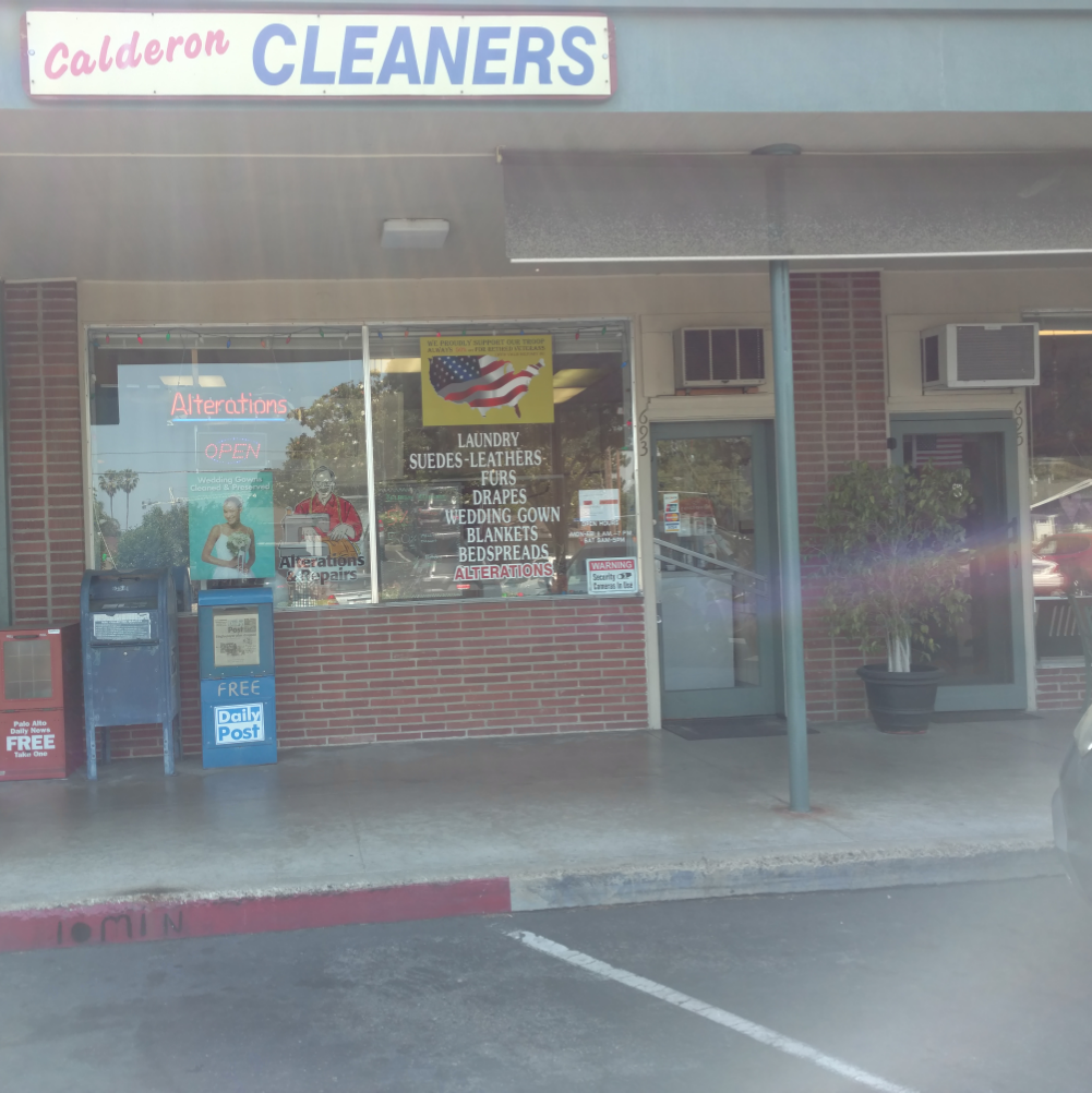 Calderon Cleaners | 693 Calderon Ave, Mountain View, CA 94041, USA | Phone: (650) 961-3444
