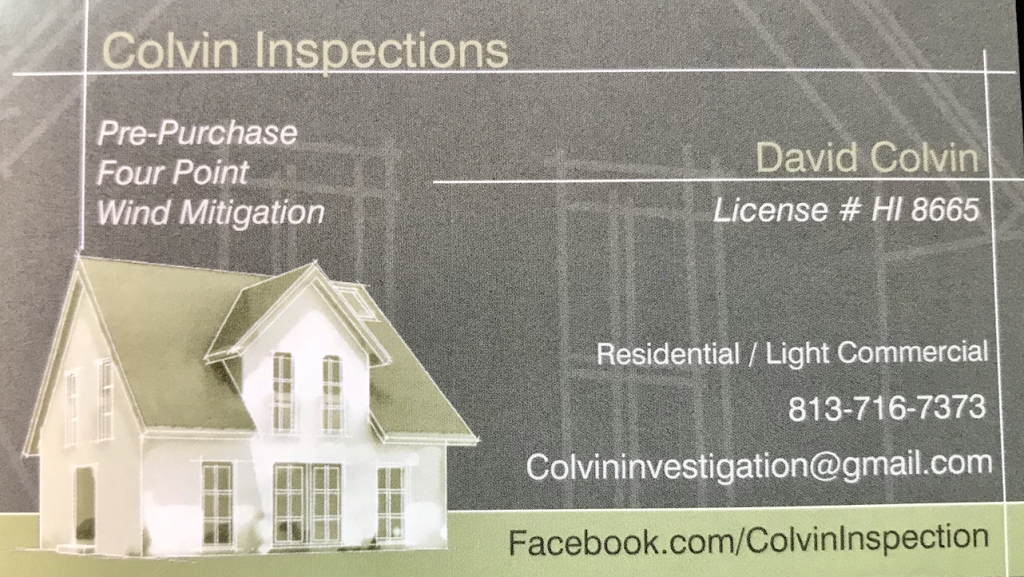 Colvin Inspections | Leesburg, FL, USA | Phone: (813) 716-7373